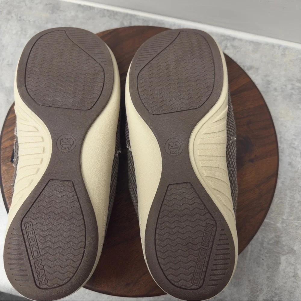 Geckoman Relaxed Fit Men's Slip-On‎ Loafers in Taupe 8.5 - New w/o Box